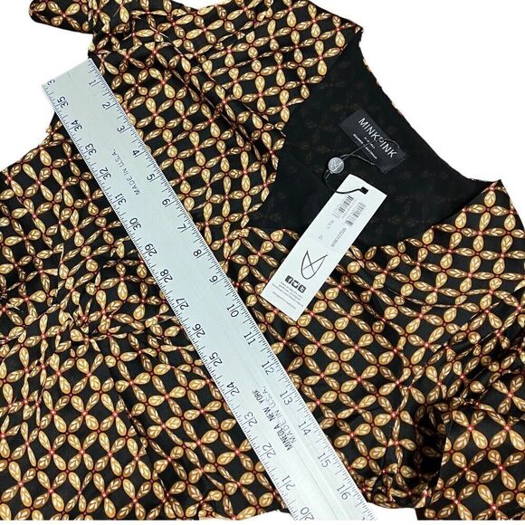 Minkpink Dress WMNS XS Brown Valentina Twist Knot Wrap Front Floral Mini REVOLVE - Picture 6 of 13